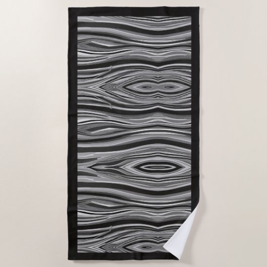 単色波 ビーチタオル (正面)