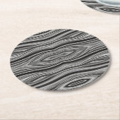 単色波 ラウンドペーパーコースター (アングル)
