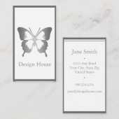 単色蝶 名刺 (正面/裏面)
