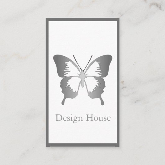 単色蝶 名刺 (正面)