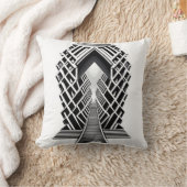 単色階段：コントラストの吹き抜け クッション (ブランケット)