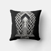 単色階段：コントラストの吹き抜け クッション (裏面)