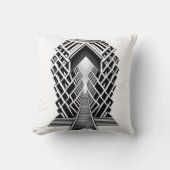 単色階段：コントラストの吹き抜け クッション (正面)