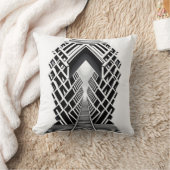 単色階段：コントラストの吹き抜け クッション (ブランケット)