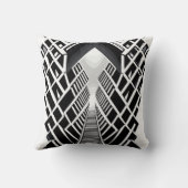 単色階段：コントラストの吹き抜け クッション (裏面)