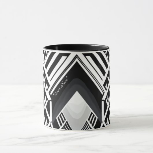 単色階段：コントラストの吹き抜け マグカップ (中央)