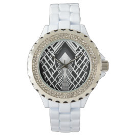 単色階段：コントラストの吹き抜け 腕時計