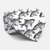 単色魚柄 ネクタイ (ロール)