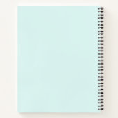 単色 モノグラム スケッチブック ノートブック (裏面)