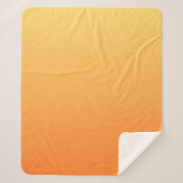 単色 – 黄グラデーション色とオレンジ シェルパブランケット