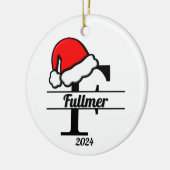 単行数列F | 両面 セラミックオーナメント (左)