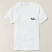 単行文字AとL Tシャツ (デザイン正面)
