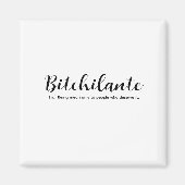 単語おもしろい定義タイポグラフィ引用文 マグネット (正面)