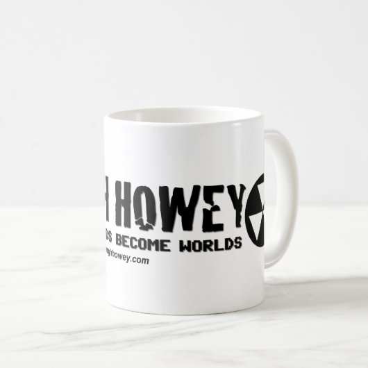 単語が世界のマグになるところヒューHowey コーヒーマグカップ (正面右)