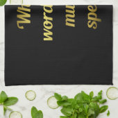 単語が失敗した場合の音楽話引用文 キッチンタオル (折り畳み)