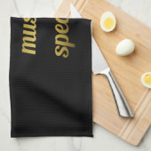 単語が失敗した場合の音楽話引用文 キッチンタオル (四つ折り)