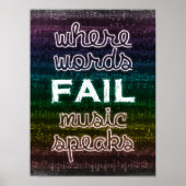 単語が失敗した場合は、音楽ポ話スター ポスター (正面)