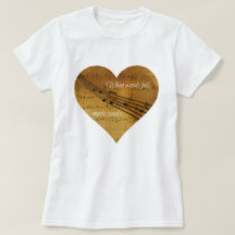 単語が失敗するとき、音楽は楽譜のハートを話します