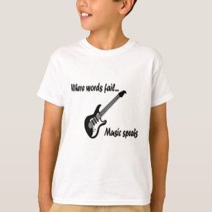 単語が失敗する一方、音楽は話します Tシャツ