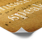 単語が失敗する場所**音楽話 – アートプリント ポスター (角)