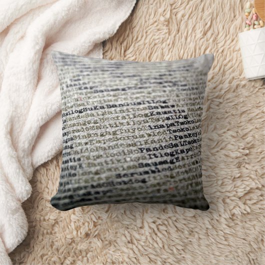 単語と文字 クッション (ブランケット)