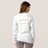 "単語なしで"の身につけられる詩歌のTシャツ Tシャツ (裏面フル)