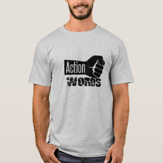 単語に対するアクションTシャツ Tシャツ