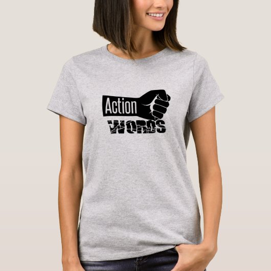 単語に対するアクションTシャツ Tシャツ (正面)
