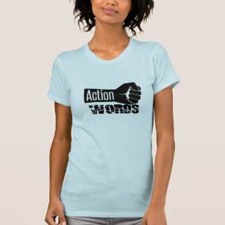 単語に対するアクションTシャツ Tシャツ