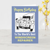 単語のウィンドスクリー最高のンリペアラ カード (黄色い花)