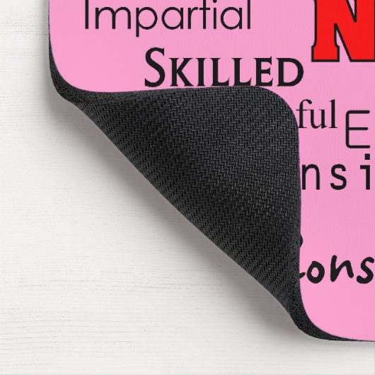 単語のギフトを記述しているナース マウスパッド (コーナー)