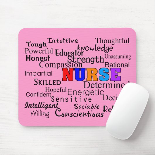 単語のギフトを記述しているナース マウスパッド (マウス)