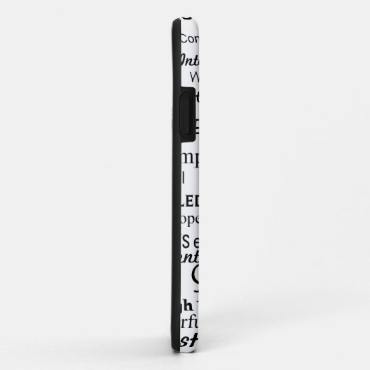 単語のギフトを記述しているナース Case-Mate iPhoneケース (裏面/右)