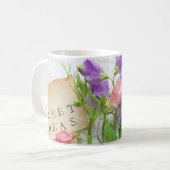 単語のスイートピー コーヒーマグカップ (正面左)