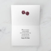 単語のチアリーダーの誕生日 カード (内部)