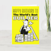 単語のビルダ最高のー-ハッピーバースデー カード (正面)