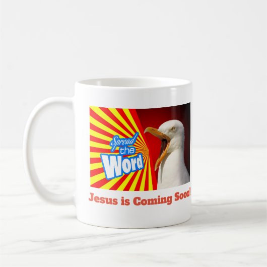 単語のマグを広げて下さい コーヒーマグカップ (左)