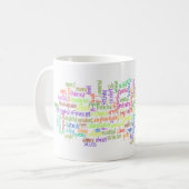 単語のマグ コーヒーマグカップ (正面左)