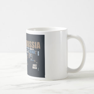 単語の世界地図 コーヒーマグカップ