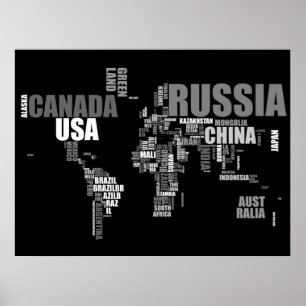 単語の世界地図 ポスター