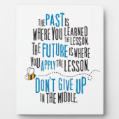 単語の勇気付けられる引用文 フォトプラーク (正面)