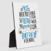 単語の勇気付けられる引用文 フォトプラーク (側面)