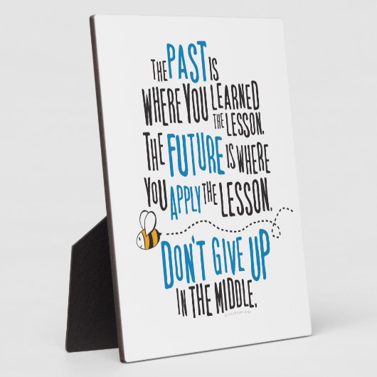 単語の勇気付けられる引用文 フォトプラーク (側面)