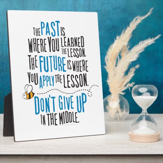 単語の勇気付けられる引用文 フォトプラーク (側面)