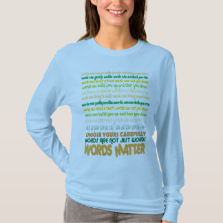 単語の問題のTシャツ Tシャツ