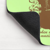 単語の失敗音楽はチェロのミュージシャンを話します マウスパッド (コーナー)