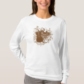 単語の失敗音楽はチェロのミュージシャンを話します Tシャツ (正面)