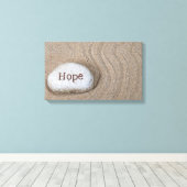 単語の希望オンビーチロック キャンバスプリント (インサイチュ (ウッドフロア))