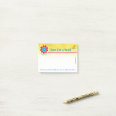 "単語の時間"、Ephesiansの3:20、ポスト・イット ポストイット (デスク上)