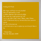 単語の検索 ポスター (正面)